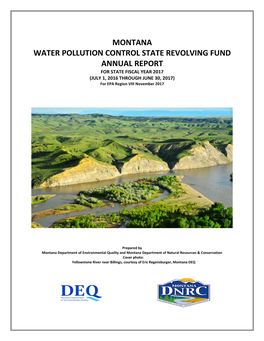 Water Pollution Control State Revolving Fund 2017 Annual Report