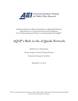 AQAP's Role in the Al Qaeda Network