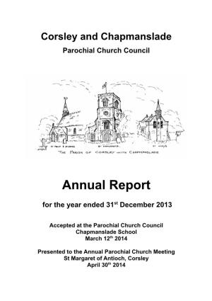 Parochial Church Council of Corsley and Chapmanslade