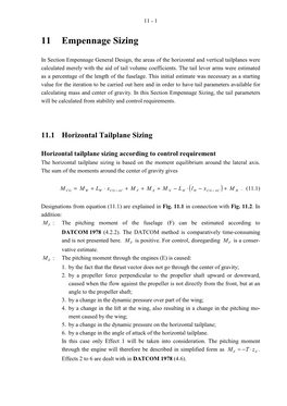 11 Empennage Sizing