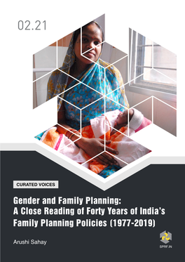 Gender and Family Planning: a Close Reading of Forty Years of India’S Family Planning Policies (1977-2019)