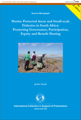 Marine Protected Areas and Small-Scale Fisheries in South Africa: Promoting Governance, Participation, Equity and Beneﬁ T Sharing
