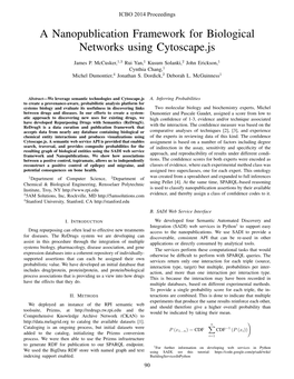 A Nanopublication Framework for Biological Networks Using Cytoscape.Js