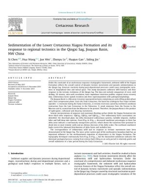 Sedimentation of the Lower Cretaceous Xiagou Formation and Its Response to Regional Tectonics in the Qingxi Sag, Jiuquan Basin, NW China