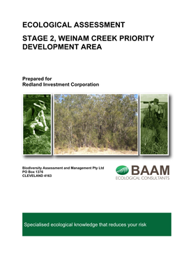 Ecological Assessment Stage 2, Weinam Creek Priority