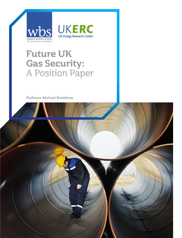 Future UK Gas Security: a Position Paper