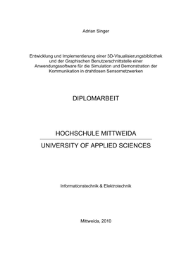 Diplomarbeit Hochschule Mittweida University Of