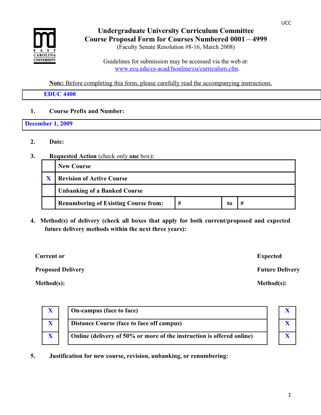 Overview of Undergraduate Curriculum Development s1