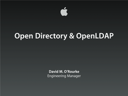Open Directory & Openldap