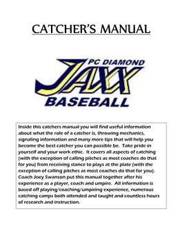 Catcher's Manual