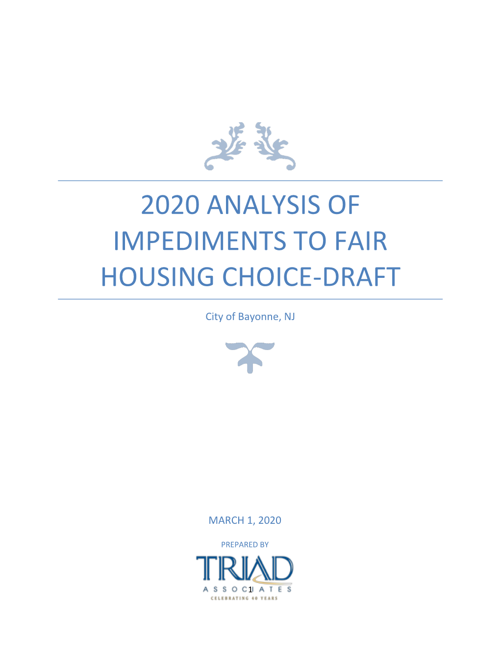 Bayonne Analysis of Impediments to Fair Housing