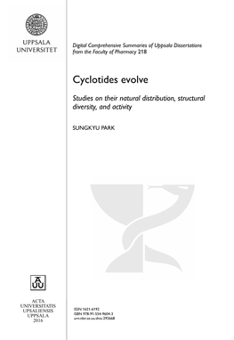 Cyclotides Evolve