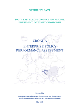 Croatia Enterprise Policy Performance Assessment