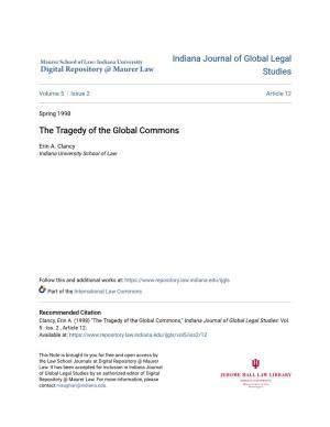 The Tragedy of the Global Commons