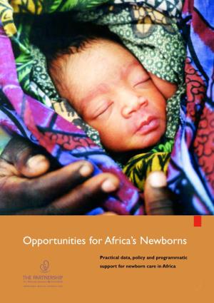 Opportunities for Africa's Newborns