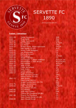 Servette Fc 1890