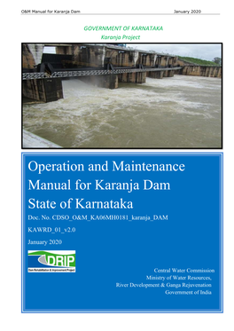 Karanja Dam January 2020