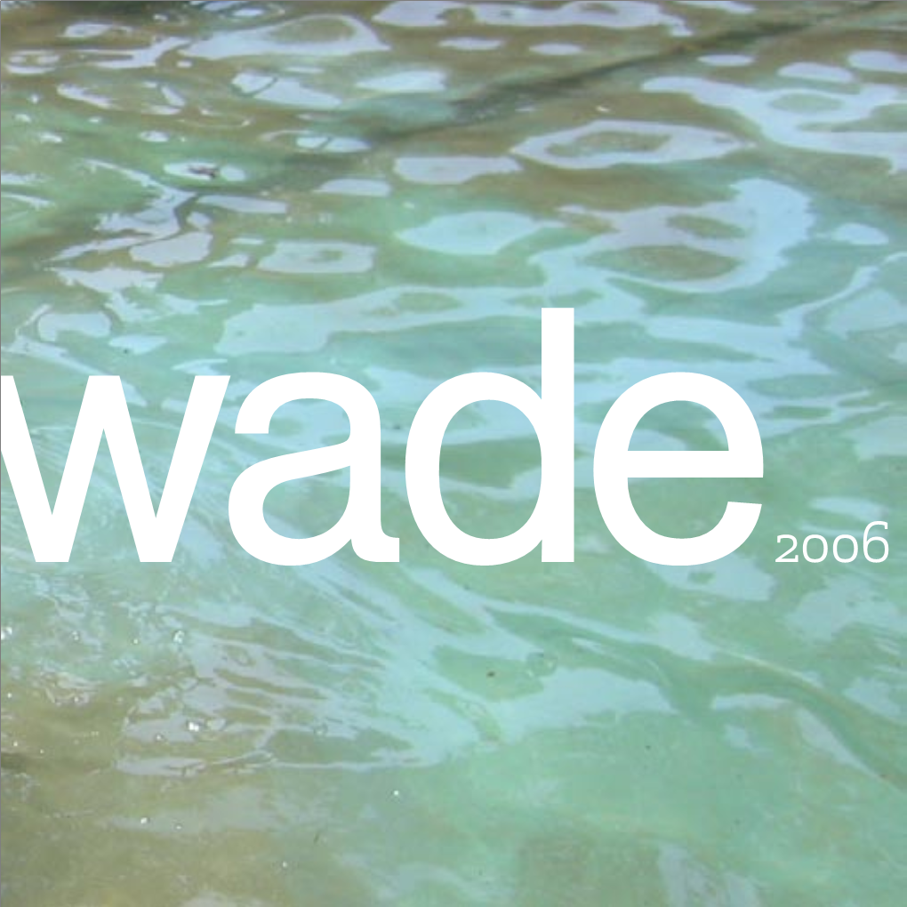 WADE – Exhibition Catalogue