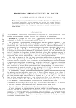 Arxiv:1405.3848V3 [Math.GT] 29 Jul 2019 Number of Critical K-Faces