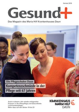 2019 Gesund Das Magazin Des Maria Hilf Krankenhauses Daun+