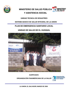 Plan De Emergencia Sanitario Local Unidad De Salud De El Huisquil