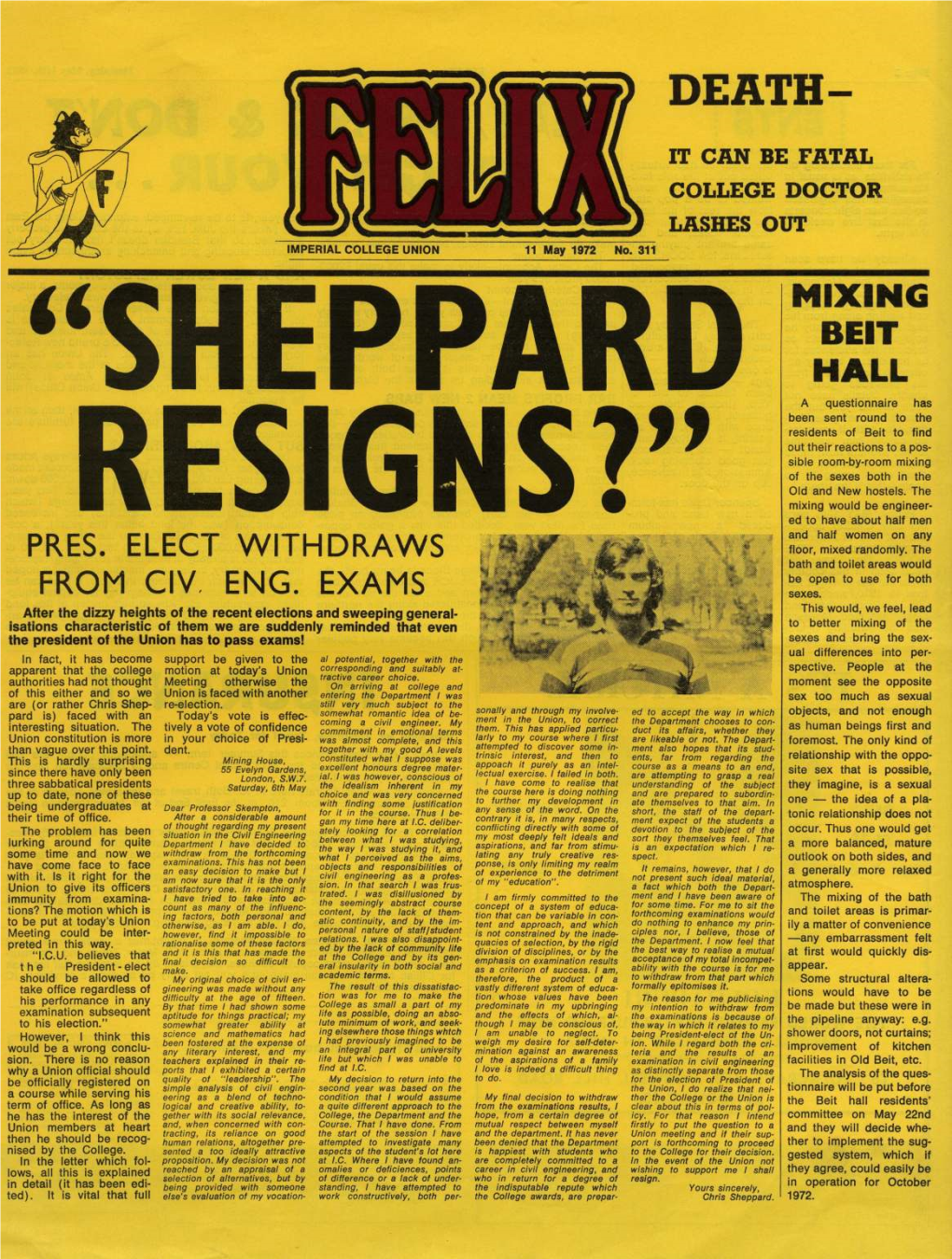 Felix Issue 0307, 1972