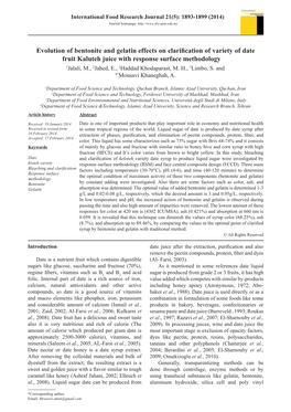 Evolution of Bentonite and Gelatin Effects on Clarification of Variety Of