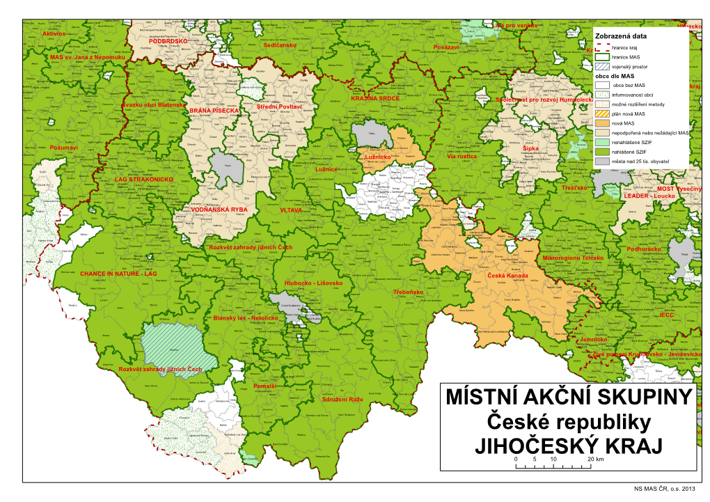 MÍSTNÍ AKČNÍ SKUPINY České Republiky JIHOČESKÝ KRAJ