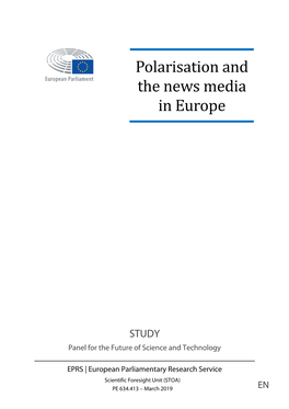 Polarisation and the News Media in Europe