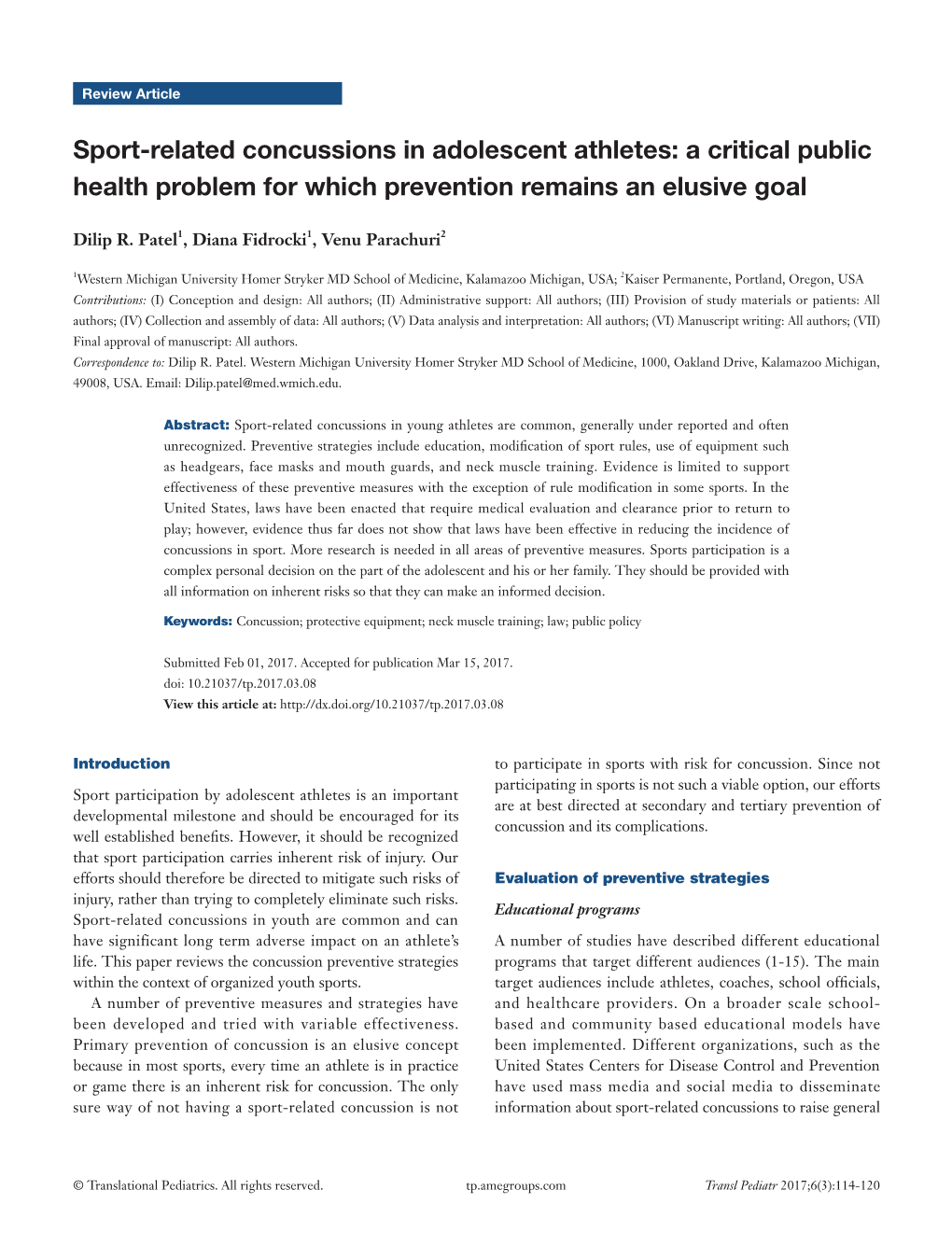 Sport-Related Concussions in Adolescent Athletes: a Critical Public Health Problem for Which Prevention Remains an Elusive Goal