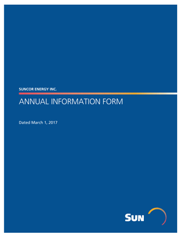 2016 Annual Information Form