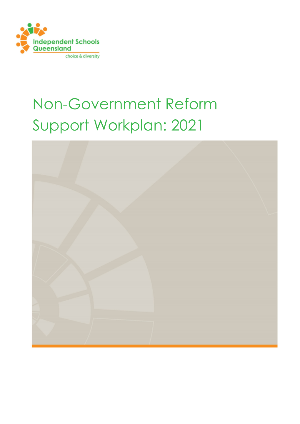 Non-Government Reform Support Workplan: 2021