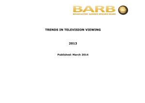 Trends in TV Annual 2013