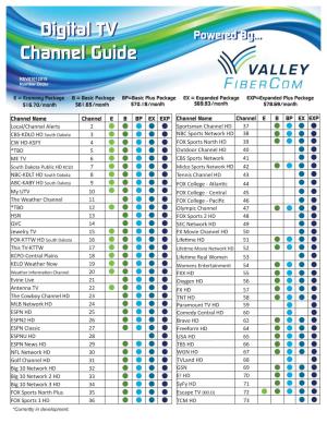 01012019 Valley Fibercom Channel Guide Number Order Layout 1