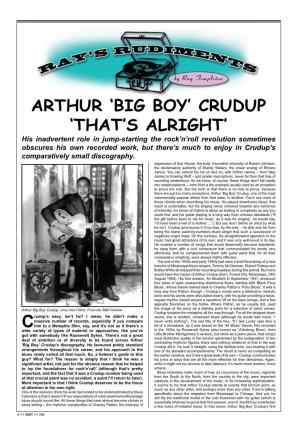 Arthur 'Big Boy' Crudup 'That's Alright'