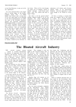 The Bloated Aircraft Industry the Aircraft Workers Protest Decided