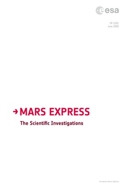 Mars Express the Scientific Investigations Operations and Archiving Spacecraft and Payload Data Handling