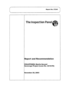The Inspection Panel