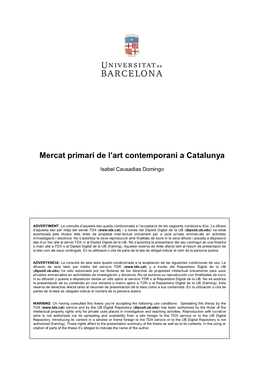 Mercat Primari De L'art Contemporani a Catalunya