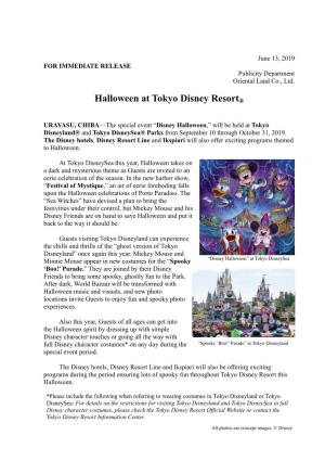 Halloween at Tokyo Disney Resort®