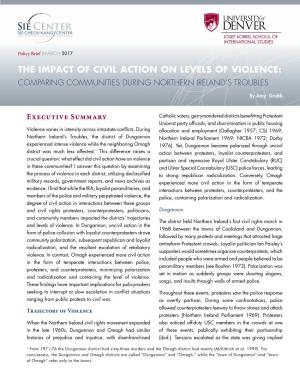 The Impact of Civil Action on Levels of Violence: Comparing Communities During Northern Ireland’S Troubles