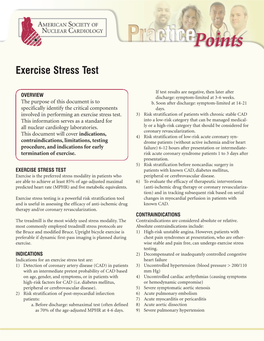 Exercise Stress Test
