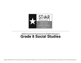 Grade 8 Social Studies TEKS Curriculum Framework