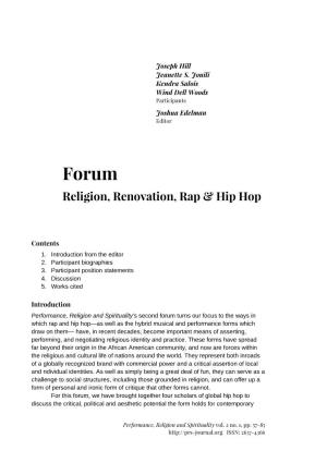 Hip Hop Forum Final
