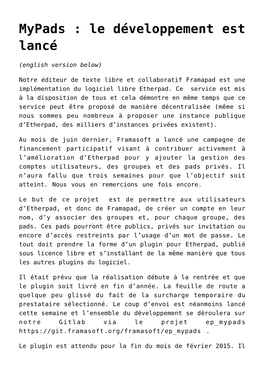 Le Développement Est Lancé,Réédition Du Catalogue&#160