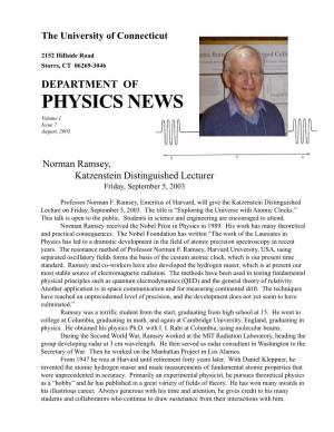 Physics Newsletter 2003.Pdf