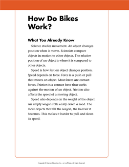 How Do Bikes Work?