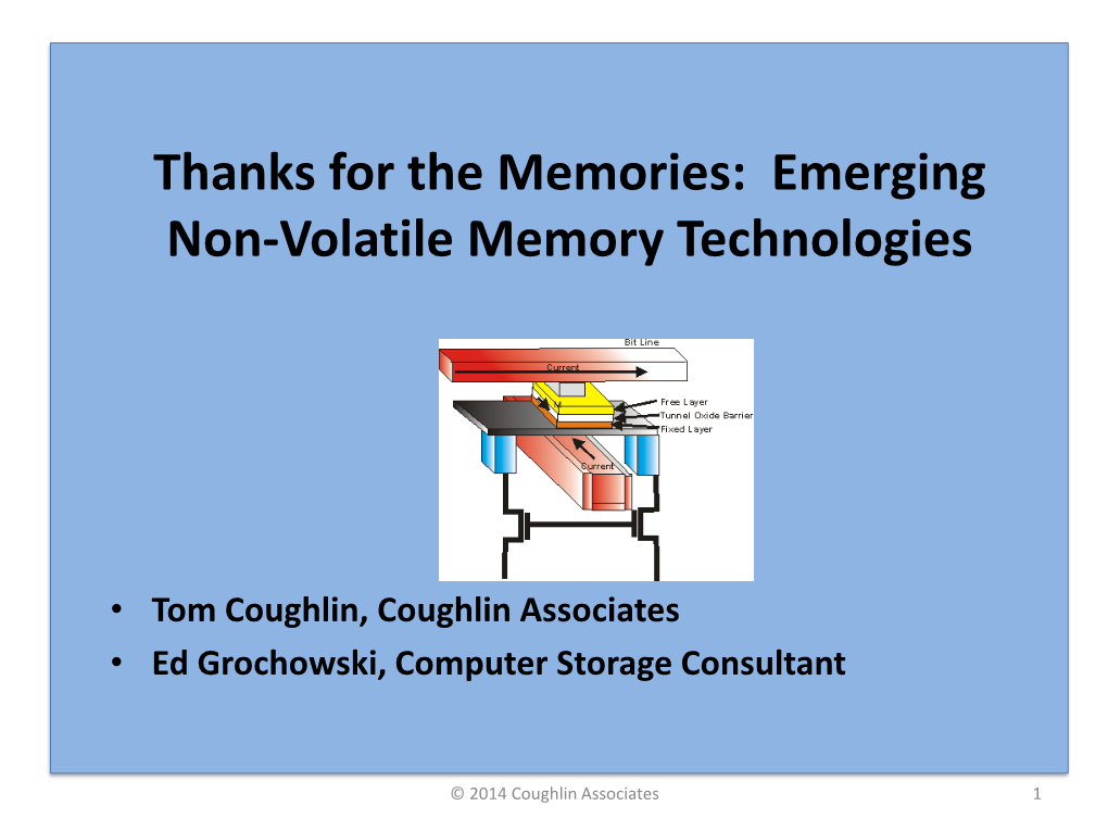 Emerging Storage and Memory Technologies