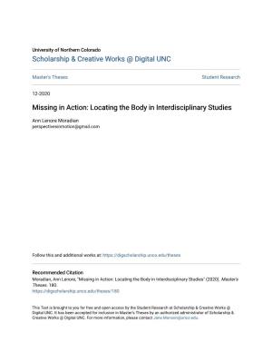 Locating the Body in Interdisciplinary Studies