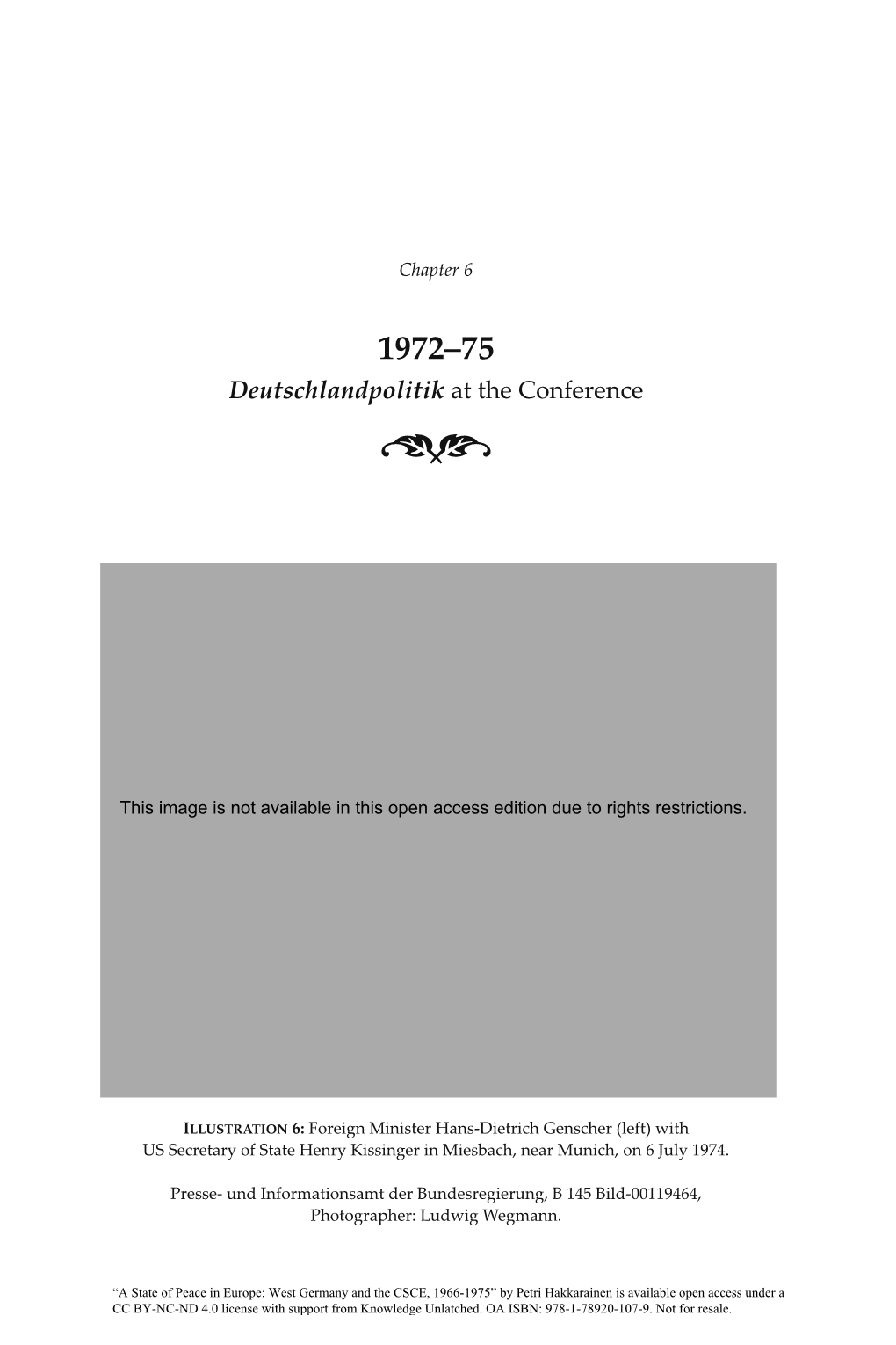 Chapter 6. 1972-75: Deutschlandpolitik at the Conference